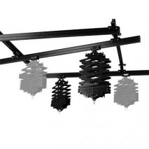 METTLE Deckenschienen-System 2x2 m mit 2 Scheren 