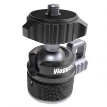 VLOGGER Mini Kugelkopf SPS-03 mit 1/4" Gewinde für Videozubehör und Smartphone 