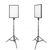 NANLITE LED Studioset FLATBOARD 3000 Fotostudio Beleuchtung Set mit COMPAC 100 Leuchte 