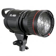 METTLE FRESNEL LED Studioleuchte EL-600 F mit Vorsatzlinse 10-40° für Fotostudio 