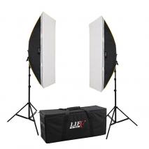 LIFE of PHOTO Daylight Studioset LS-1490, 8x150 W Fotostudio Beleuchtung Set mit Tasche 