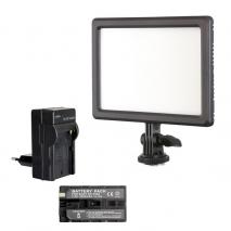 NANLITE Bi-COLOR LED Videoleuchte Videolicht-Set LUMIPAD 11 mit Li-Ion Akku + Ladegerät 