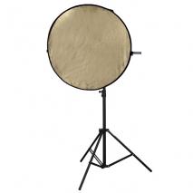 Reflektorpanel Fotostudio-Reflektor Faltreflektor Aufheller gold-silber 90x180cm 