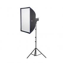 METTLE Studioset EASYSTUDIO 1200 (1x 200 WS) Studioblitz-Set Studioblitzanlage 