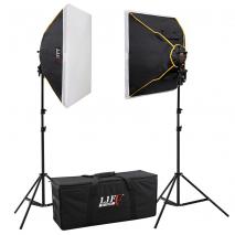 LIFE of PHOTO Daylight Studioset FS-5070-2, 8x30 W Fotostudio Beleuchtung mit Studiotasche 