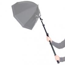 METTLE Teleskop-Studiostange, Zubehör-Haltestange: Länge 63-163 cm 