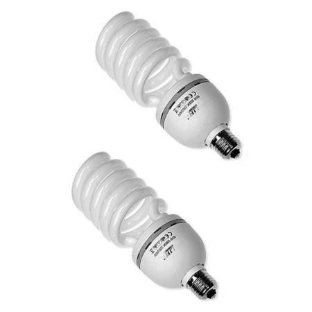 2x LIFE of PHOTO Leuchtmittel Tageslicht-Lampe 85 Watt 5400°K Fotolampe 