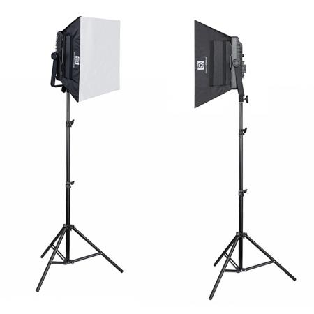 NANLITE LED-Studioset INTERVIEW LIGHT 2600 SA Fotostudio-Set mit Studioleuchte CN-600 SA & Softbox 