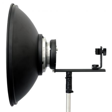 METTLE Beauty Dish 42cm Blitzvorsatz für Kamerablitz Systemblitz-Halter 