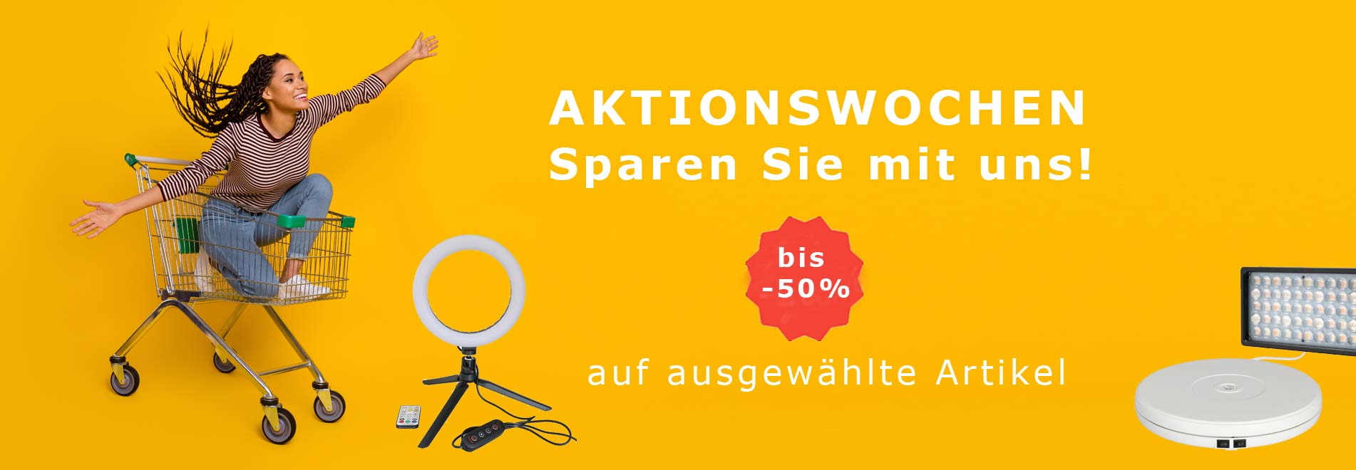 AKTION Studiozubehör für Fotostudio 2023 