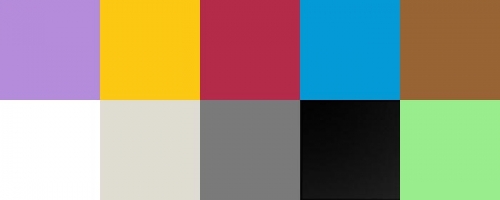 Beispiel für Farben Hintergrundkarton