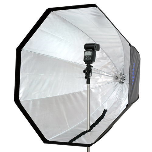 Reflexschirm-Octobox Ø 90 cm für Studioblitz Systemblitz Dauerlicht von METTLE 